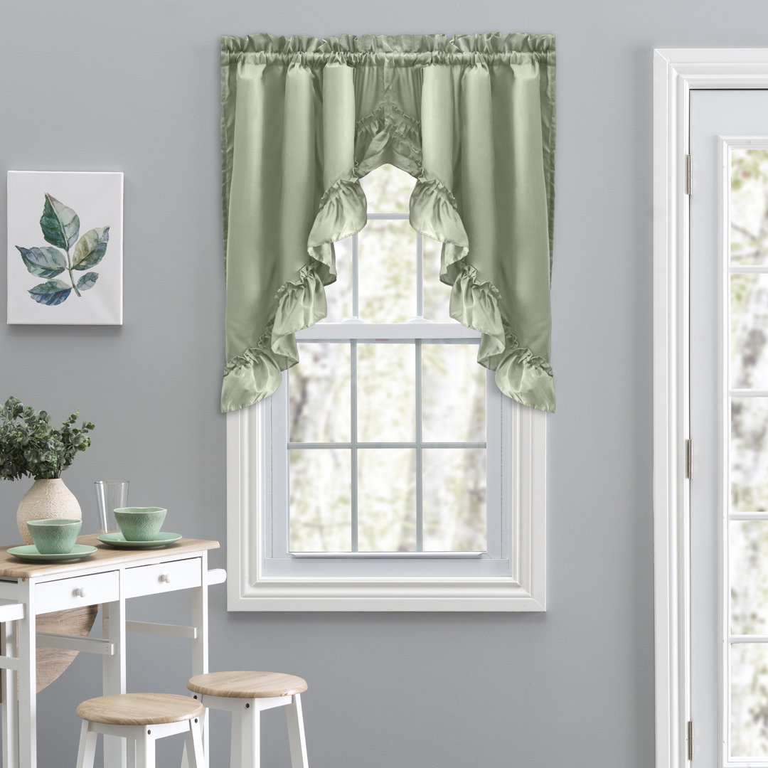 Ellis Solid Color Swag 60" Window Valance
